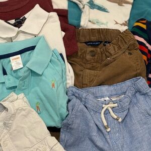 Gymboree Light Blue Polo with Carrot Embroidery